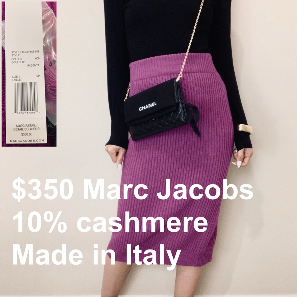 $350 Brand New Marc Jacobs cashmere skirt